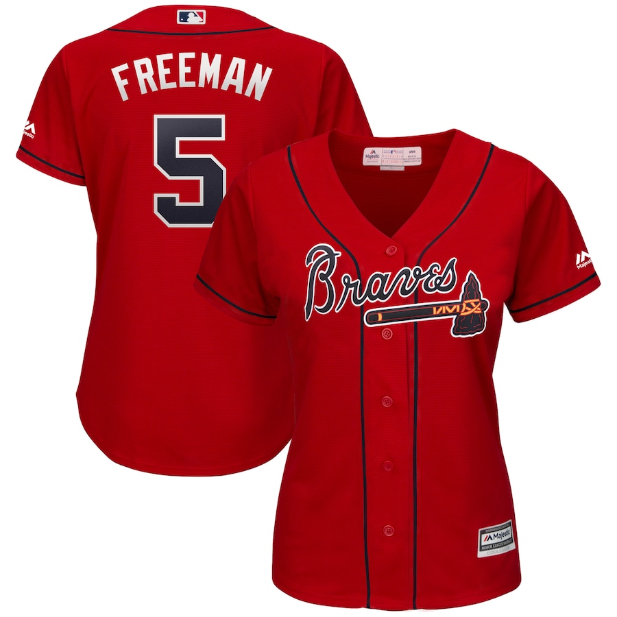 Freddie Freeman Atlanta Braves Majestic Womens 2019 Alternate Cool