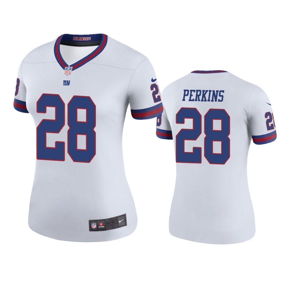 Paul Perkins Giants White Color Rush Legend Jersey – Ctjersey.store