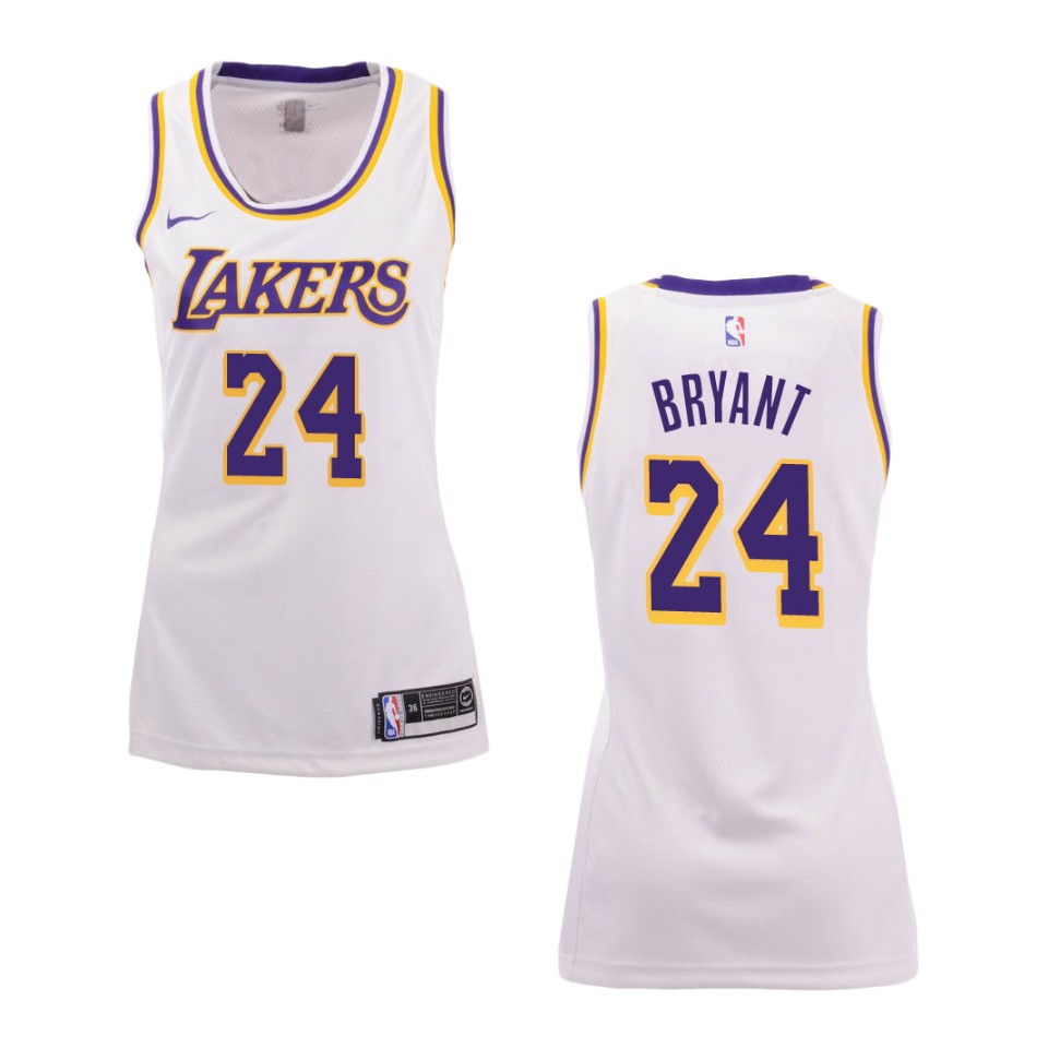 Women's Los Angeles Lakers #24 Kobe Bryant Association Swingman ...