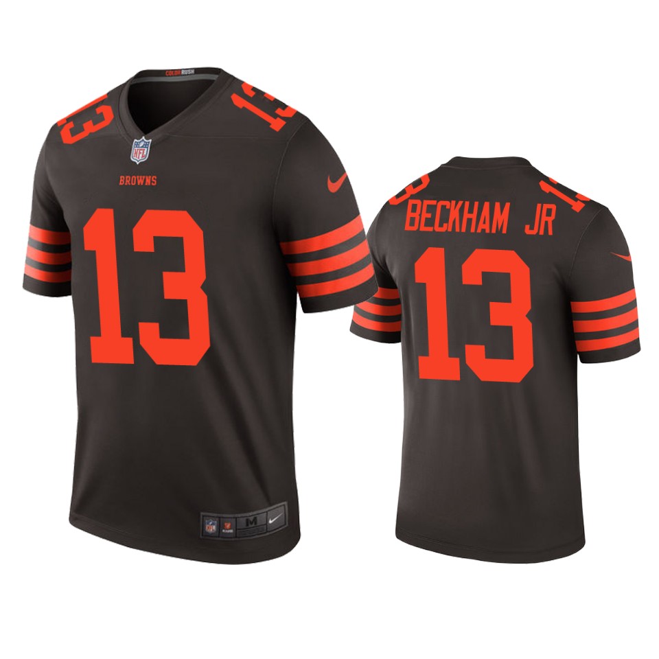 كم طولك بالانجليزي Nike Cleveland Browns 13 Odell Beckham Jr Brown Color Rush Limited Jersey هولك هوجان