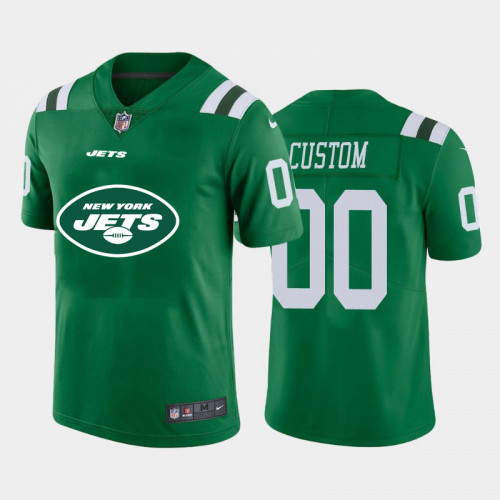 Men's New York Jets ACTIVE PLAYER Custom Green 2020 Team Big Logo ...