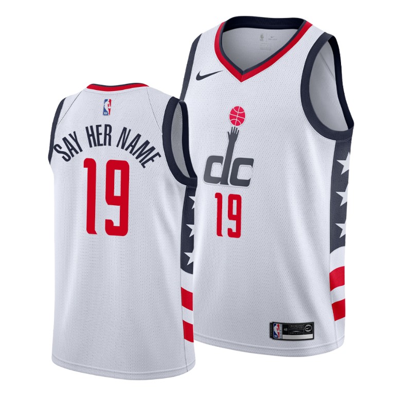 Wizards Johnathan Williams Say Her Name 2020 City Jersey - Ctjersey.store
