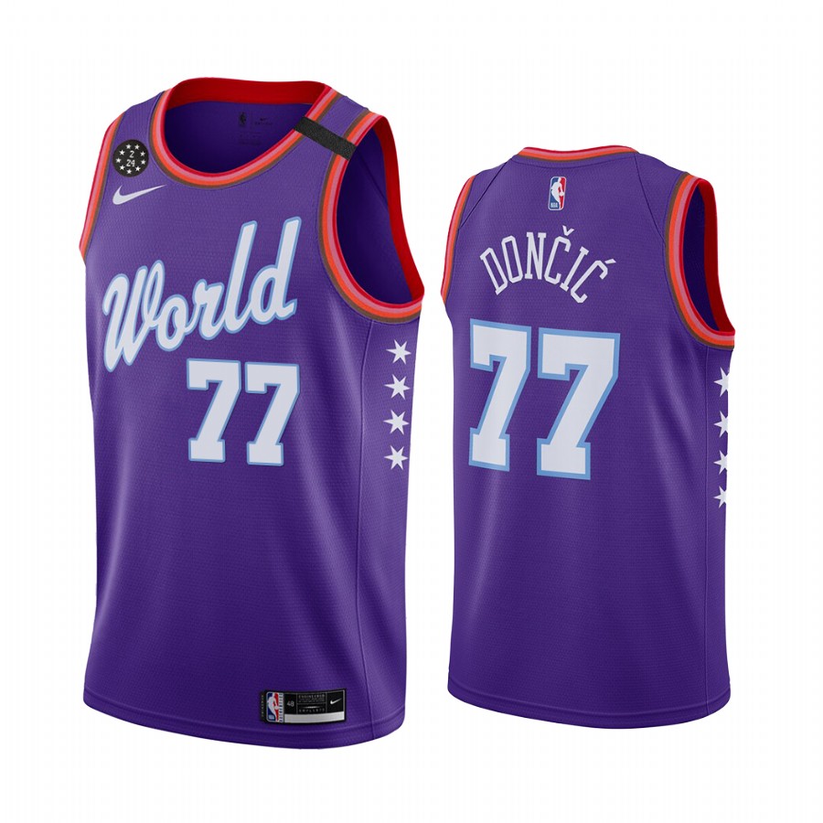 World Team 2020 NBA Rising Star Luka Doncic Dallas Mavericks Jersey ...