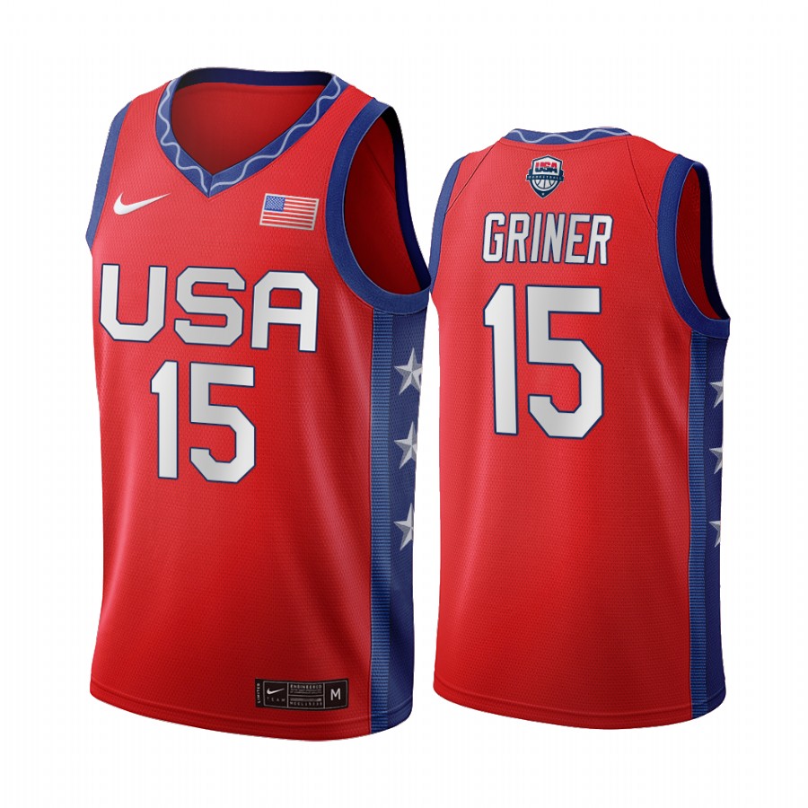 USWNT Brittney Griner 2020 Tokyo Olympics Red Jersey - Ctjersey.store