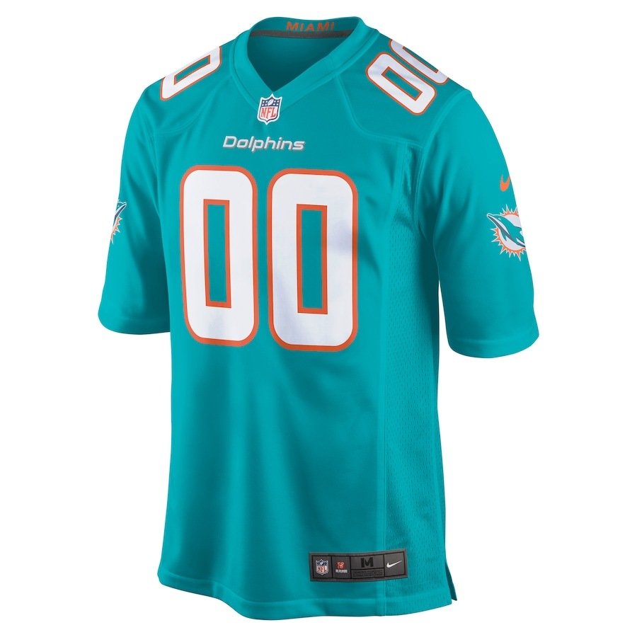 Miami Dolphins Nike Custom Game Jersey - Aqua - Ctjersey.store