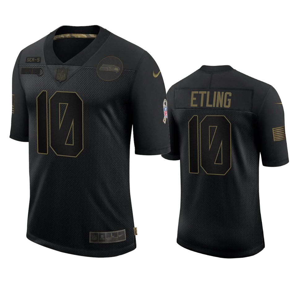 Seahawks Danny Etling Limited Jersey Black 2020 Salute to Service