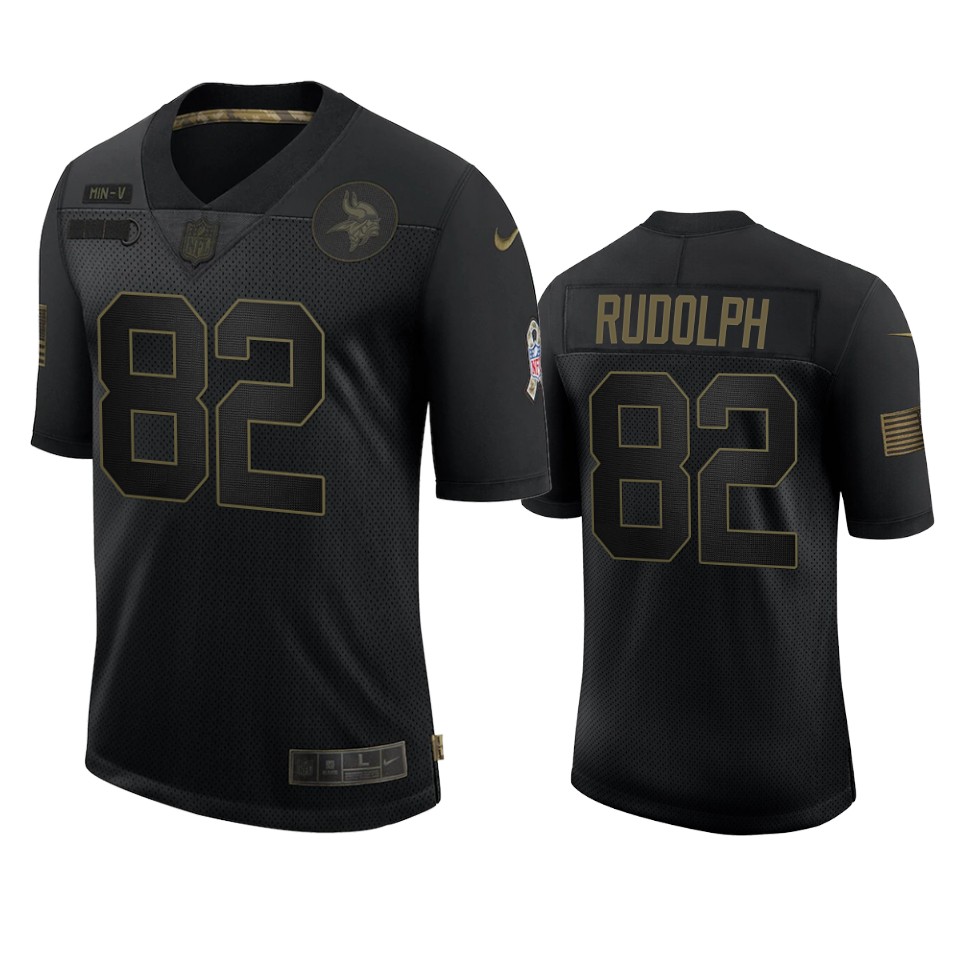 Vikings Kyle Rudolph Limited Jersey Black 2020 Salute to Service ...