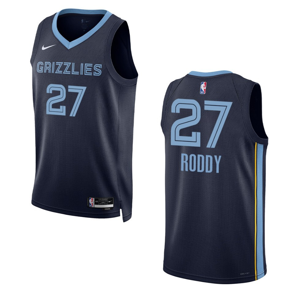 Memphis Grizzlies David Roddy Navy 75th Anniversary City Jersey